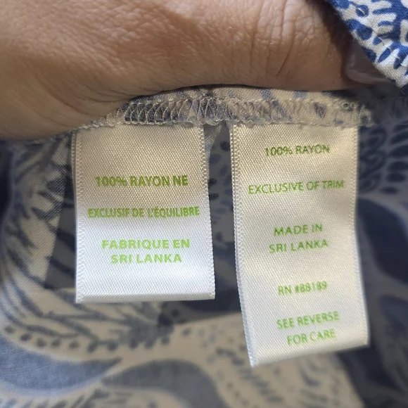 Lilly Pulitzer Blue and White Patterned Dress - Picture 5 of 5